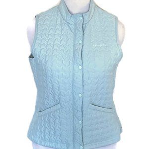 Straight Down Clothing Co. Quilted Vest Mint Green Large